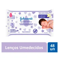 Lenços Umedecidos Johnson'S Baby Hora Do Sono Com 48 Unidades