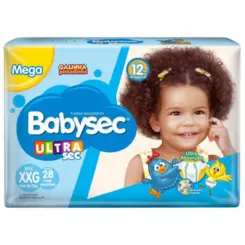 Fralda Babysec Ultrasec Mega XXG Com 28 Unidades