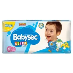 Fralda Babysec Ultrasec Mega XG Com 32 Unidades