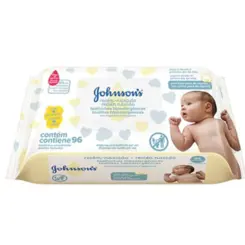 Lenços Umedecidos J&J Baby Recém Nascido Com 96 Unidades