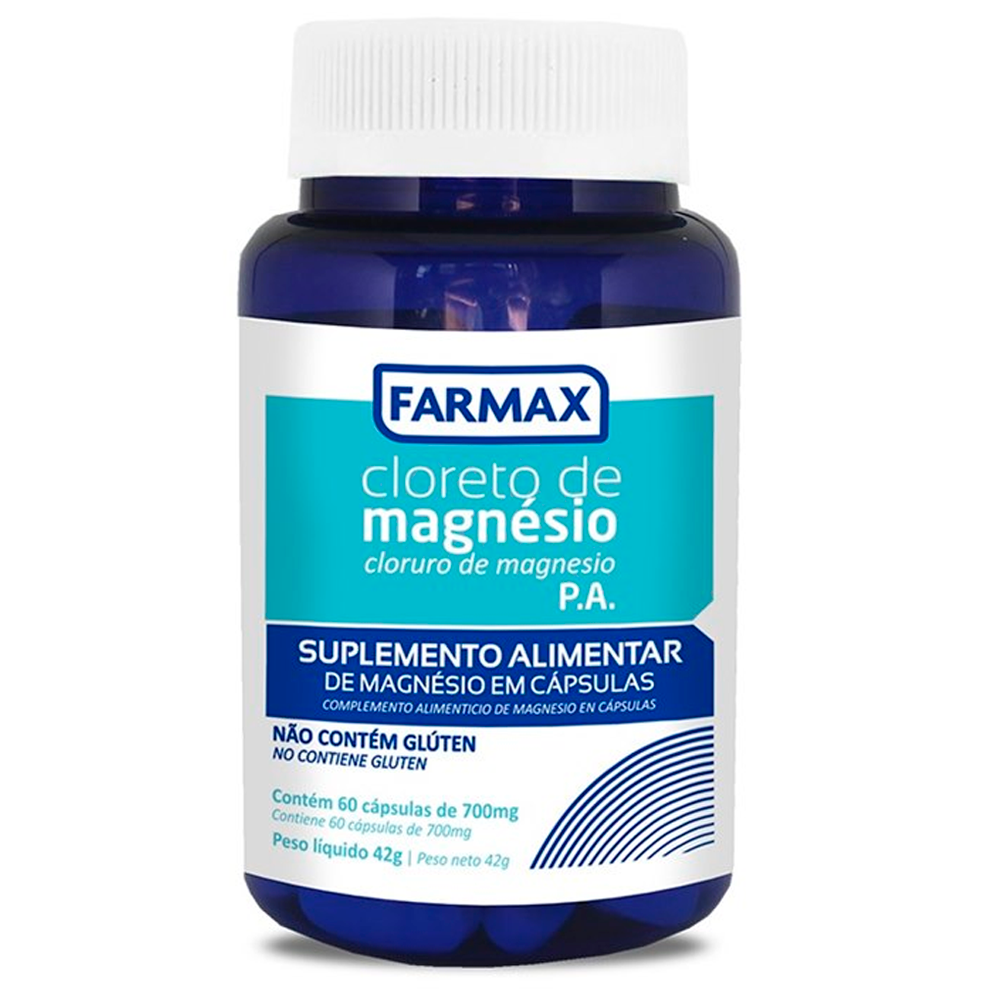 Cloreto De Magnésio PA Farmax Com 60 Cápsulas - Cloreto De Magnésio PA ...