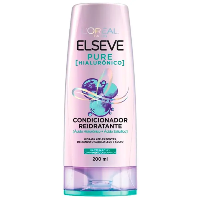 Condicionador Elseve Pure Hialurônico Com 200Ml