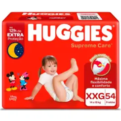 Fralda Huggies Supreme Care Hiper XXG Com 54 Unidades