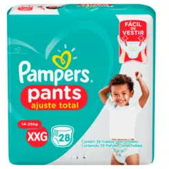 Fralda Pampers Pants Ajuste Total XXG Com 28 Unidades