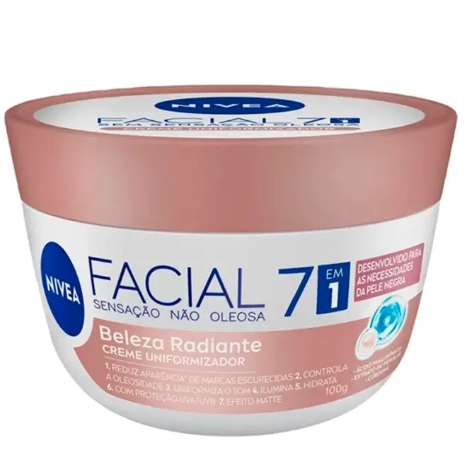 Creme Nivea Facial Beleza Radiante Com 100G