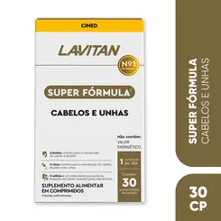 Lavitan Super Fórmula Cabelos e Unhas com 30 Comprimidos - Cimed
