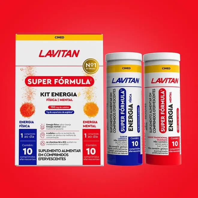 Lavitan Super Fórmula Kit Energia com 20 Comprimidos Efervescentes - Cimed