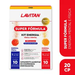 Lavitan Super Fórmula Kit Energia com 20 Comprimidos Efervescentes - Cimed