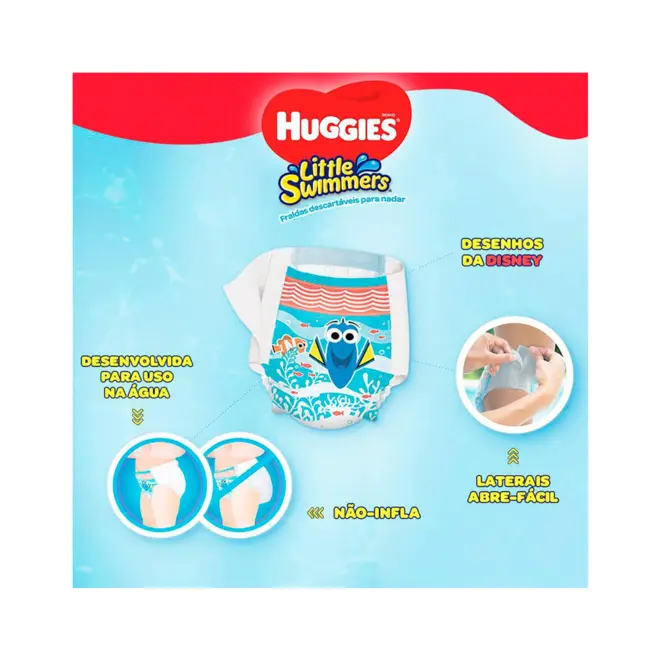 Fd Huggies Piscina Swimm G/Xg Com10 Unid