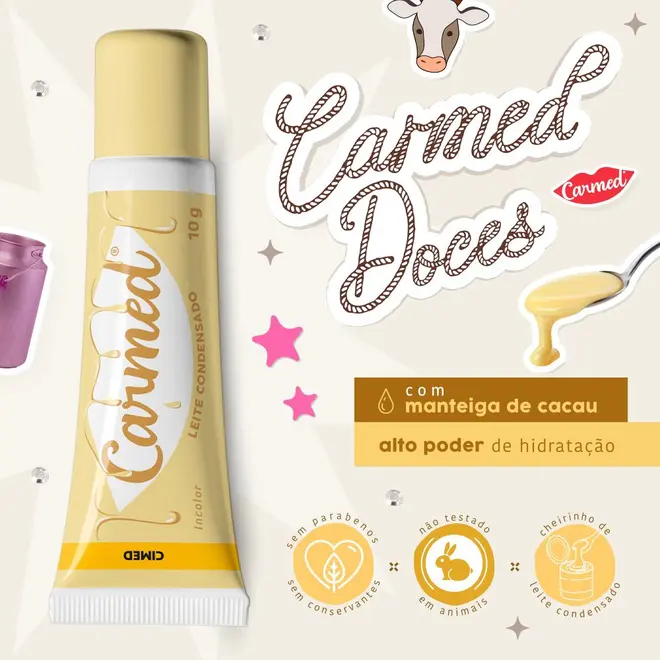 Protetor Labial Carmed Leite Condensado Ana Castela 10g