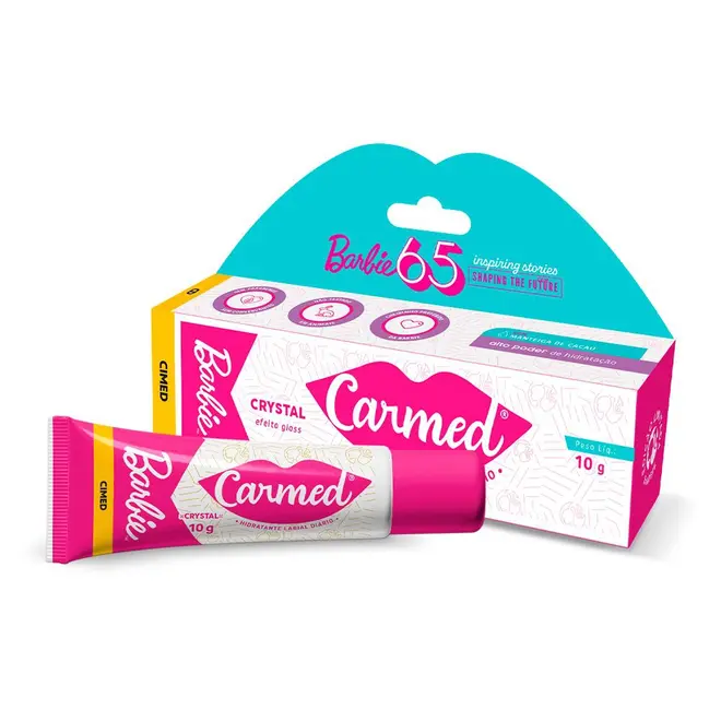 Protetor Labial Carmed Barbie Crystal 10g