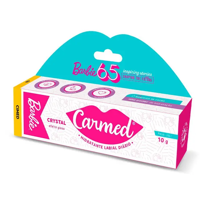 Protetor Labial Carmed Barbie Crystal 10g