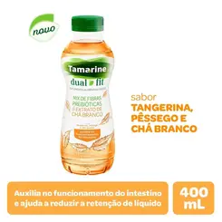 Tamarine Dual Fit Sabor Tangerina, Pêssego e Chá Branco 400ml