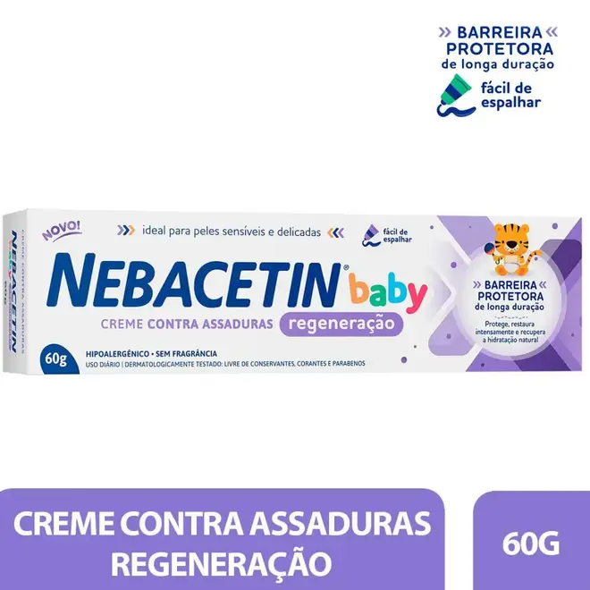 Nebacetin Baby Creme Regeneração 60G Hypera