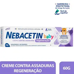 Nebacetin Baby Creme Regeneração 60G Hypera