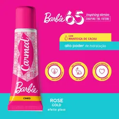 Protetor Labial Carmed Barbie Rose Gold 10g
