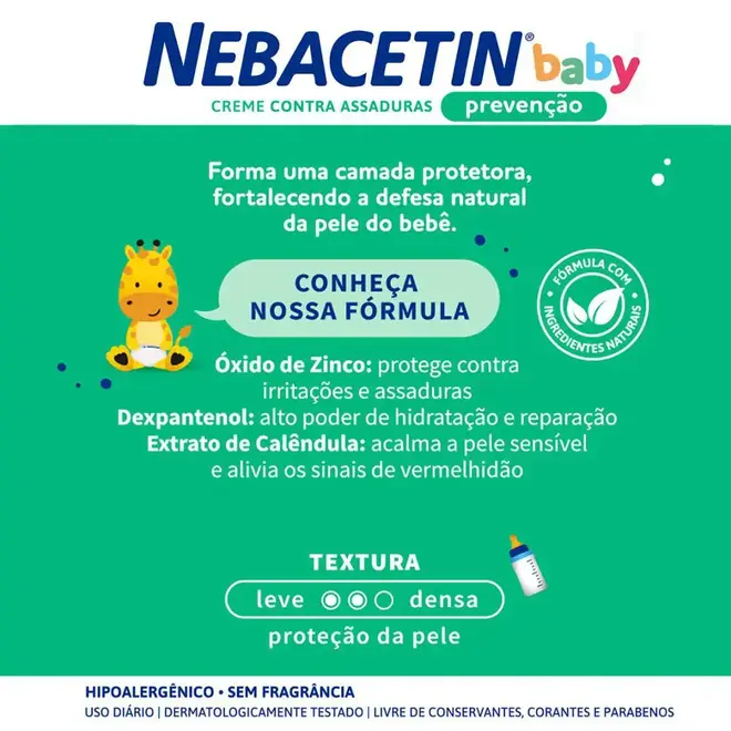 Nebacetin Baby Creme Prevent 120g Hypera