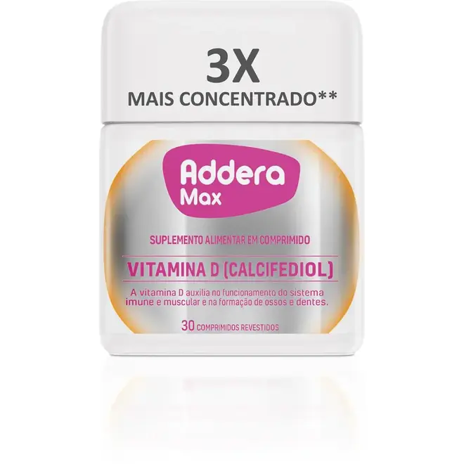 Addera Max Vit D Com 30 Comprimidos Hypera