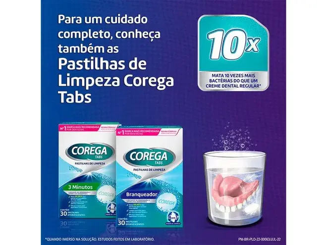 Corega Pó 22g Com 3 Unidades GSK