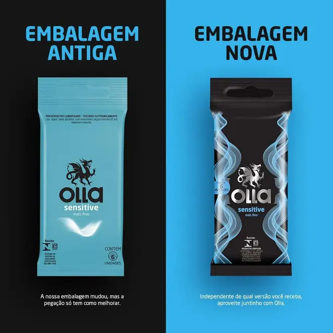 Preservativo Olla Sensitive Com 6 Unidades