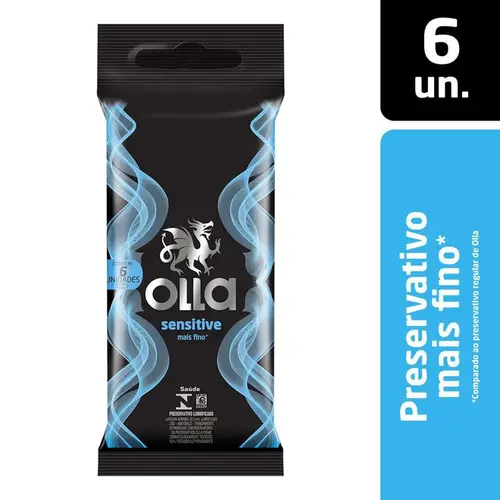 Preservativo Olla Sensitive Com 6 Unidades