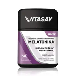 Vitasay Melatonina Laranja Com 90 Comprimidos Hypera