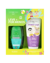 Kit Protetor Solar Dermunn FPS50 200g Infantil + Pós Sol 200g