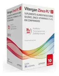 Vitergan Zinco Plus D Com 70 Comprimidos Rev Marjan