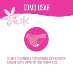 Absorvente Carefree Proteção Diária Sem Perfume Com 40 Unidades