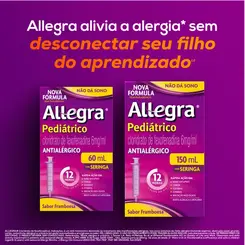 Allegra  6mg/ml Suspensão Oral Pediátrico com Copo Dosador - 150ml
