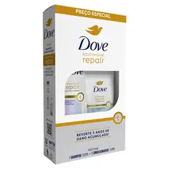 Kit Dove Bond Intense Repair Shampoo 350ml + Condicionador 150ml