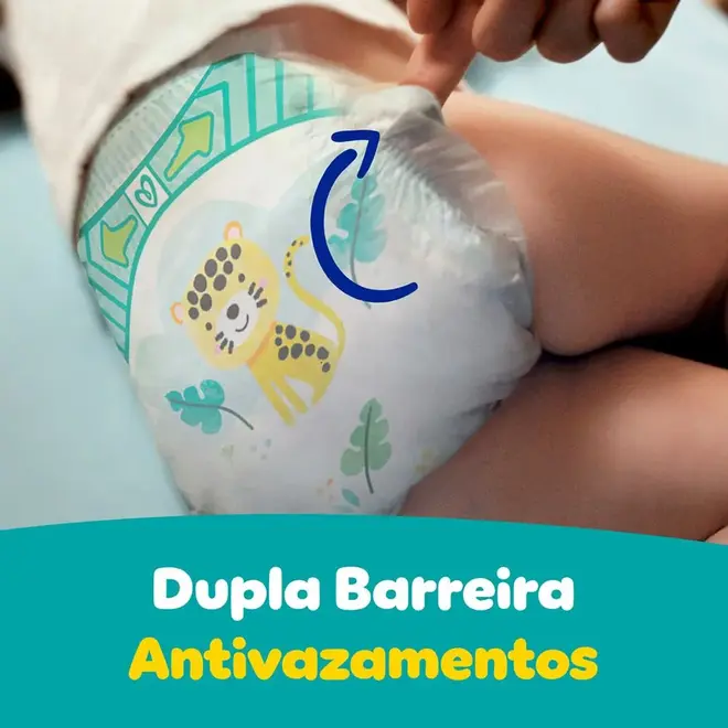 Fralda Pampers Confort Sec - Pacote Econômico XXG com 52 Unidades