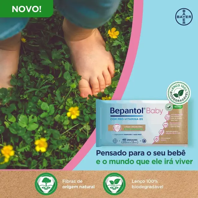 Lenços Umedecidos Bepantol Baby 48 Unidades