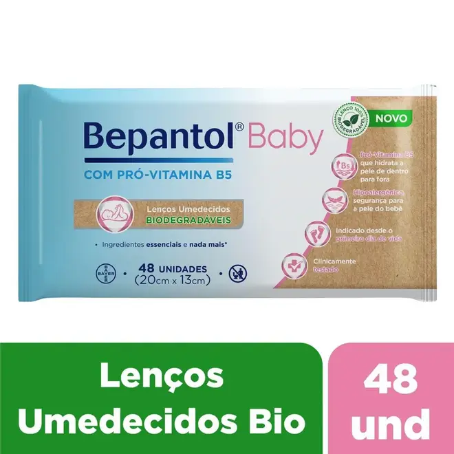 Lenços Umedecidos Bepantol Baby 48 Unidades