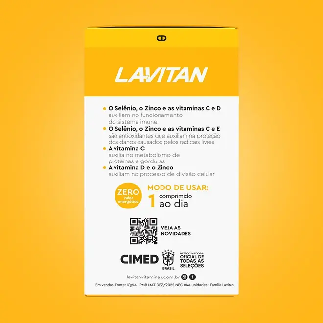 Lavitan Imunidade CDZSE - 30 Comprimidos Revestidos