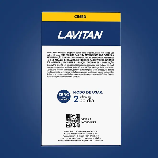 Lavitan Triptofano - 30 Cápsulas