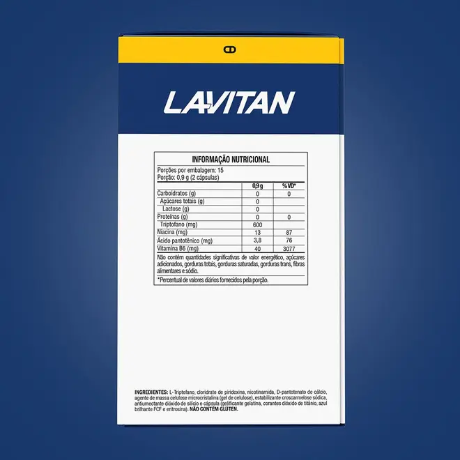 Lavitan Triptofano - 30 Cápsulas