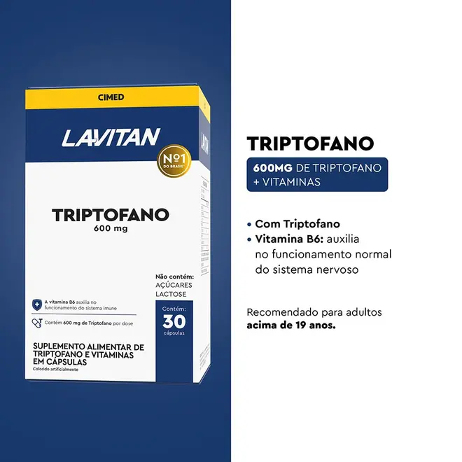 Lavitan Triptofano - 30 Cápsulas