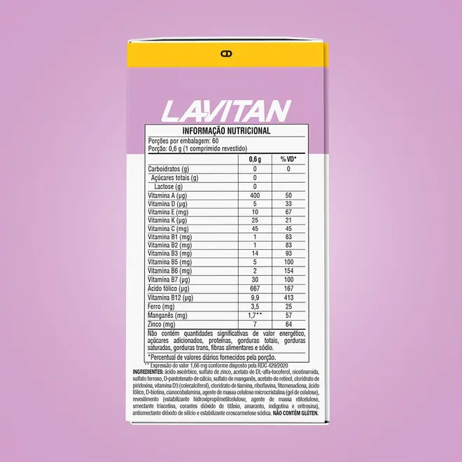 Lavitan 50+ Mulher - 60 Comprimidos