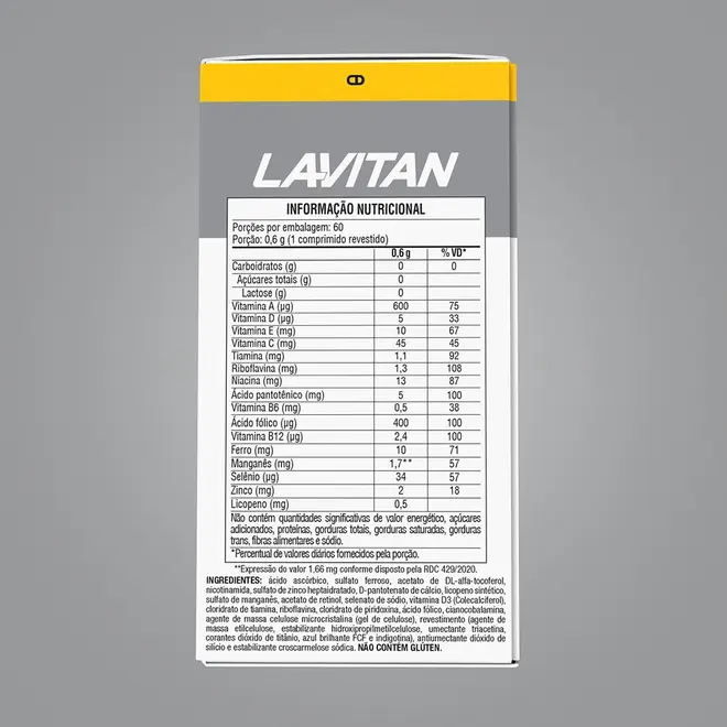 Lavitan 50+ Sênior - 60 Comprimidos