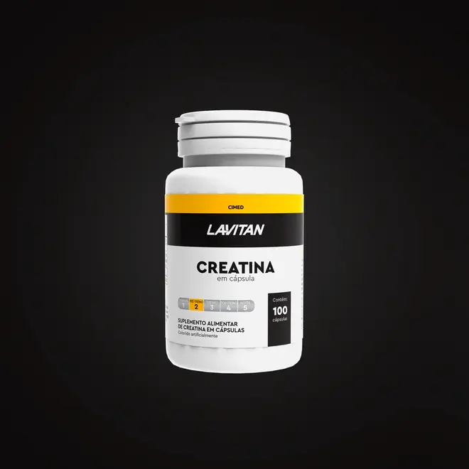 Lavitan Creatina Cápsulas Frasco Com 100