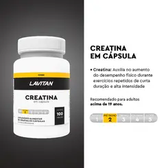 Lavitan Creatina Cápsulas Frasco Com 100