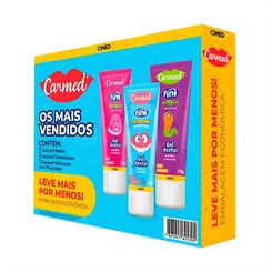 Kit Gel Dental Carmed Fini com Flúor 70g CIMED