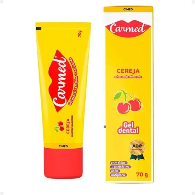 Gel Dental Carmed Cereja com Flúor 70g – CIMED