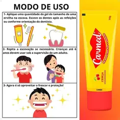 Gel Dental Carmed Cereja com Flúor 70g – CIMED