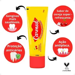 Gel Dental Carmed Cereja com Flúor 70g – CIMED