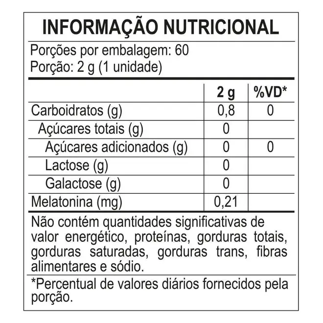 Melatonina Dr. Good 0,21mg 60 Unidades