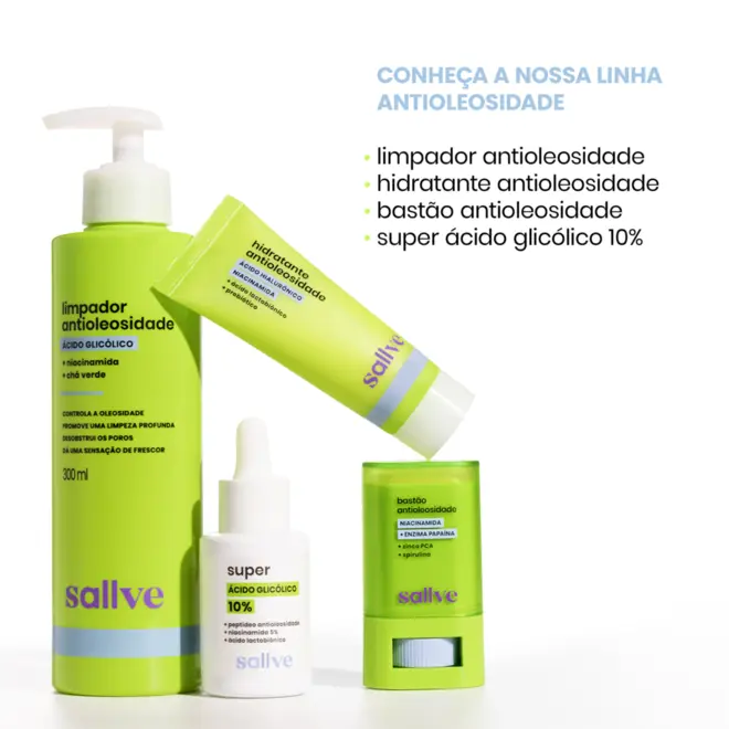 Sallve Hid Facial Antioleosidade 40G
