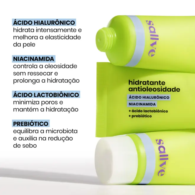Sallve Hid Facial Antioleosidade 40G