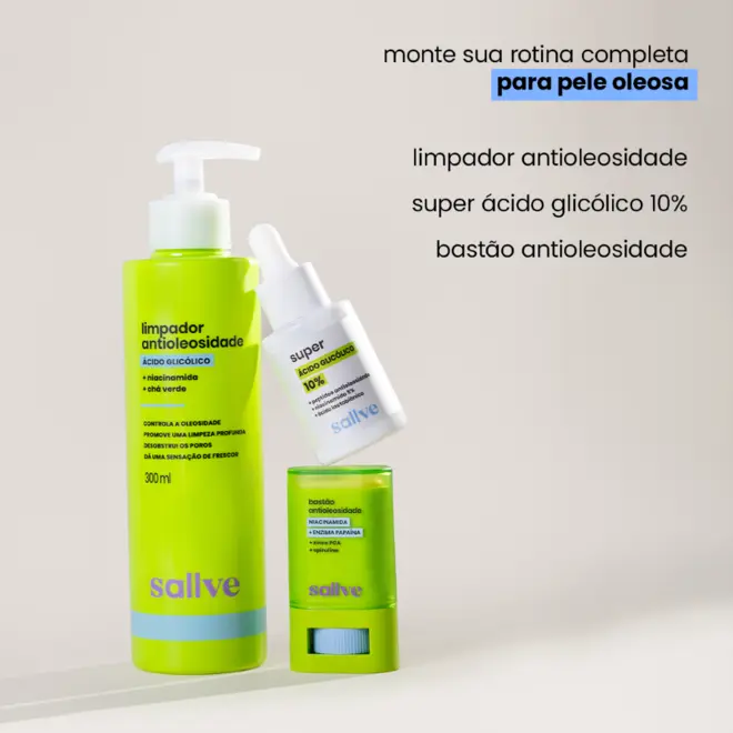 Sallve Limpador Antioleosidade 300Ml
